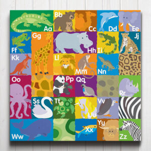 Animal Alphabet Canvas