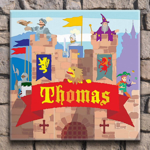 Knight's Castle Personalised Canvas