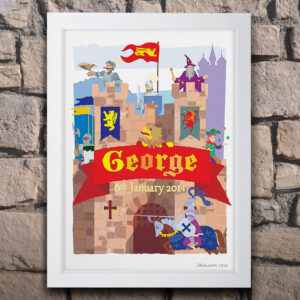 Knight's Castle Personalised Print