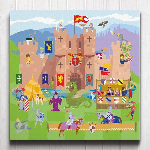 Knight's Castle Canvas with free delivery from Art adventure