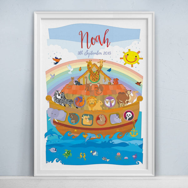 Noah's Ark Personalised Print