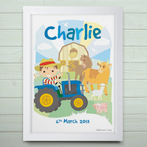 Personalised Little Farm Print