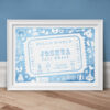 Admit One Personalised New Baby Print