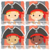 Personalised Little Pirate Captain Print Choices