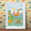 Land of Dinosaurs Personalised Print