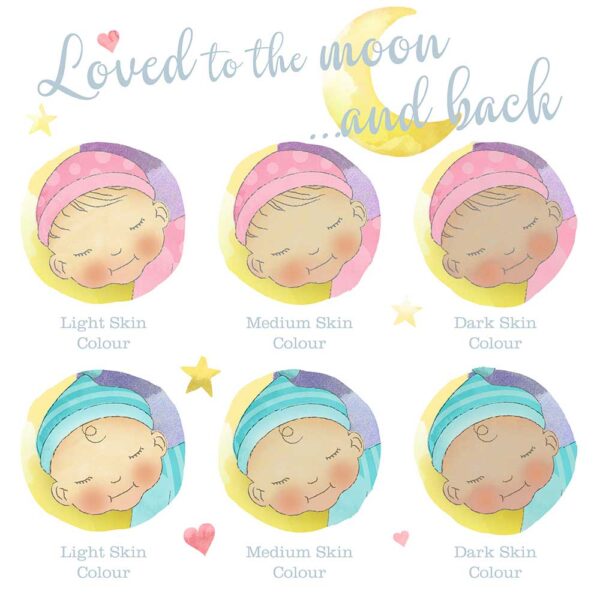 Loved to the Moon and Back Personalised Print
