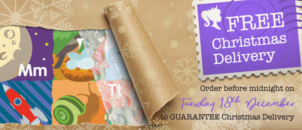 Order before midnight on Tuesday 18th December for Christmas Delivery